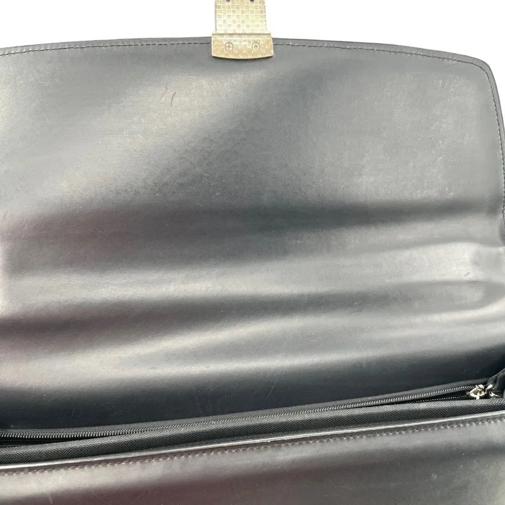 Jack Georges Black Elements Briefcase with Key & Tag